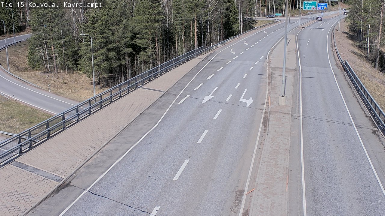 Kelikamerat Kuva Tie 15 Kouvola, Käyrälampi, Kouvola, Kymenlaakso