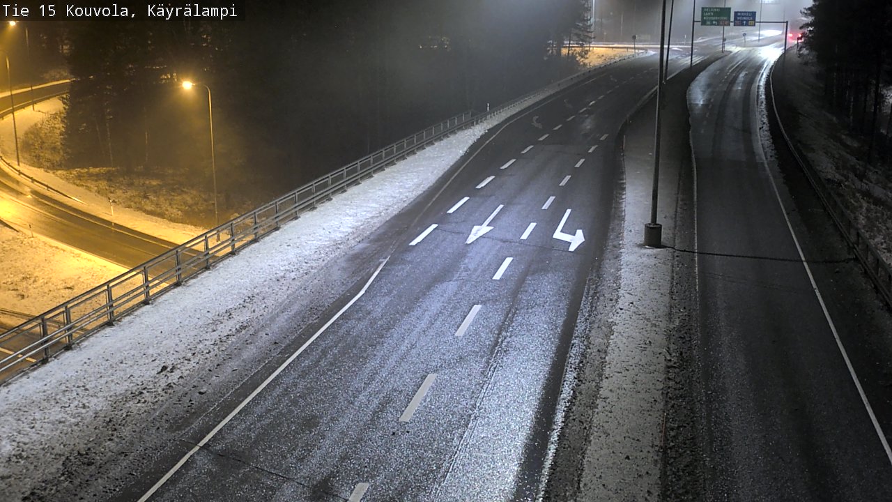 Weather Camera Image Väg 15 Kouvola, Käyrälampi, Kouvola, Kymenlaakso