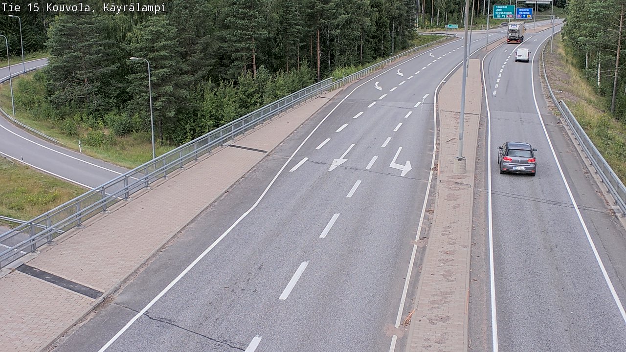 Kelikamerat Kuva Tie 15 Kouvola, Käyrälampi, Kouvola, Kymenlaakso