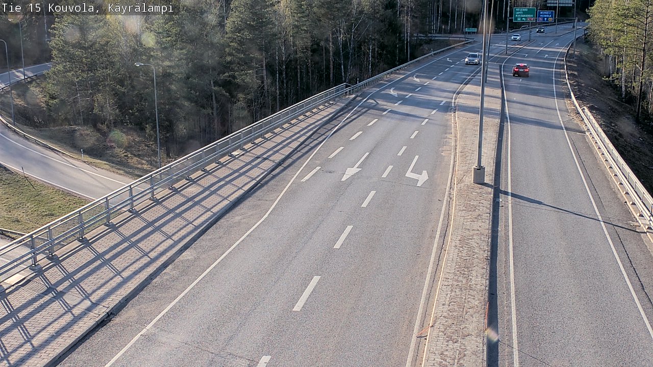Kelikamerat Kuva Tie 15 Kouvola, Käyrälampi, Kouvola, Kymenlaakso