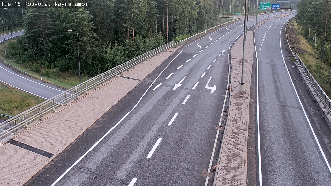 Kelikamerat Kuva Tie 15 Kouvola, Käyrälampi, Kouvola, Kymenlaakso