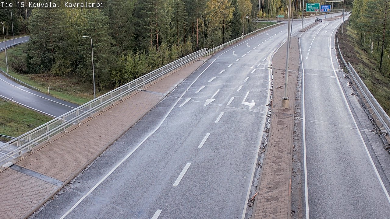 Weather Camera Image Road 15 Kouvola, Käyrälampi, Kouvola, Kymenlaakso