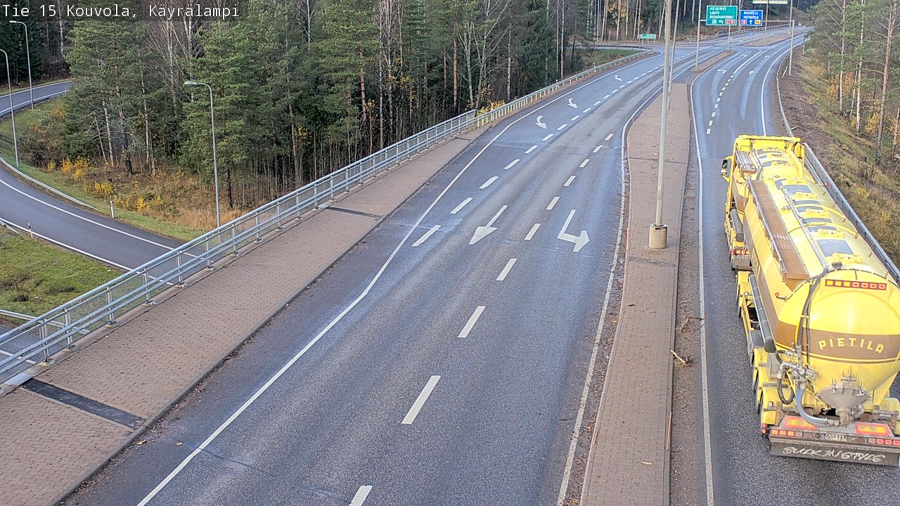 Kelikamerat Kuva Tie 15 Kouvola, Käyrälampi, Kouvola, Kymenlaakso