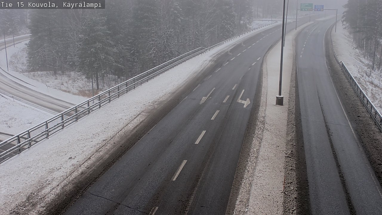 Weather Camera Image Road 15 Kouvola, Käyrälampi, Kouvola, Kymenlaakso