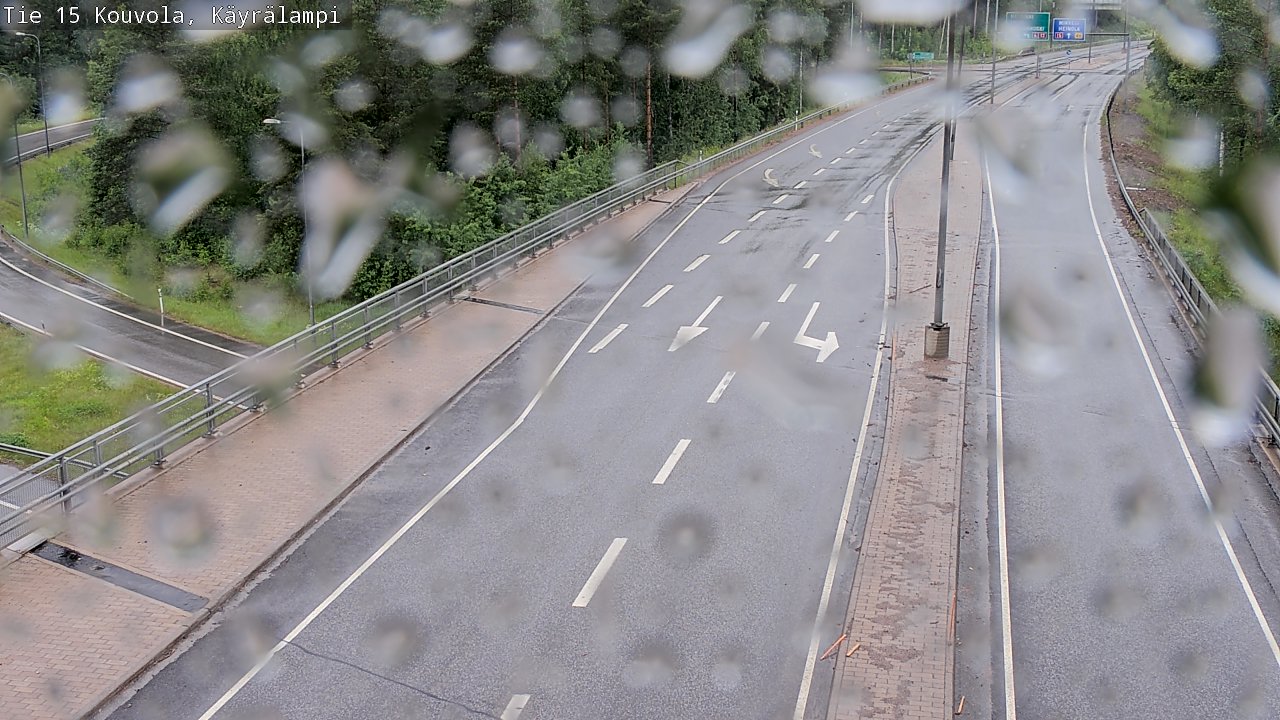 Weather Camera Image Road 15 Kouvola, Käyrälampi, Kouvola, Kymenlaakso