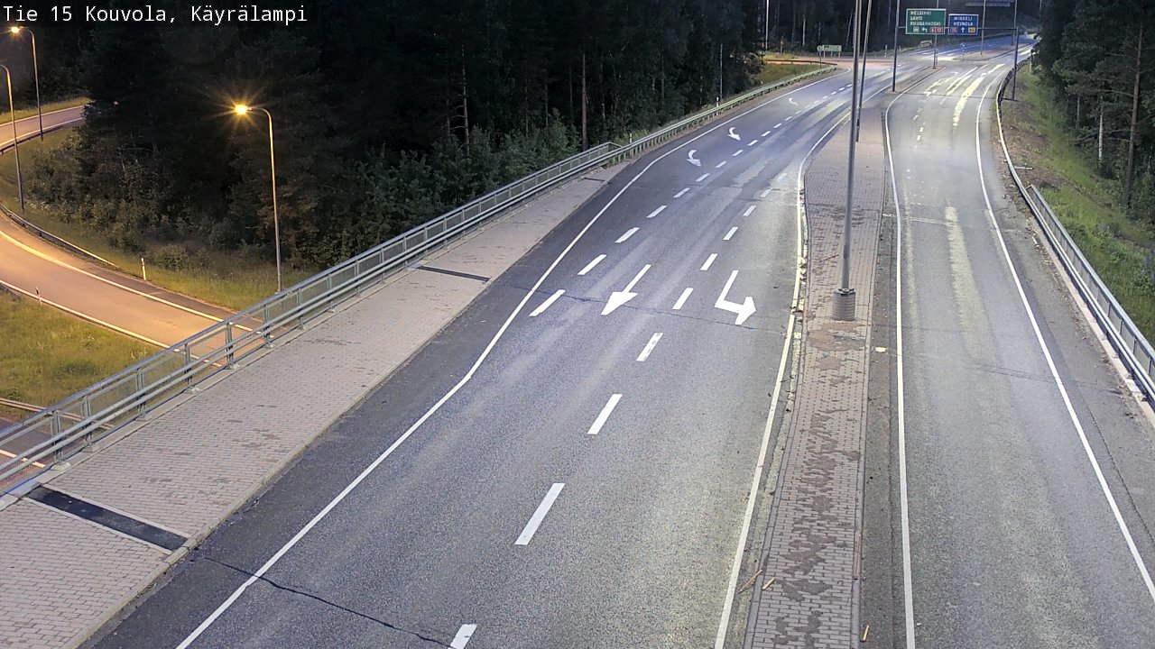Kelikamerat Kuva Tie 15 Kouvola, Käyrälampi, Kouvola, Kymenlaakso