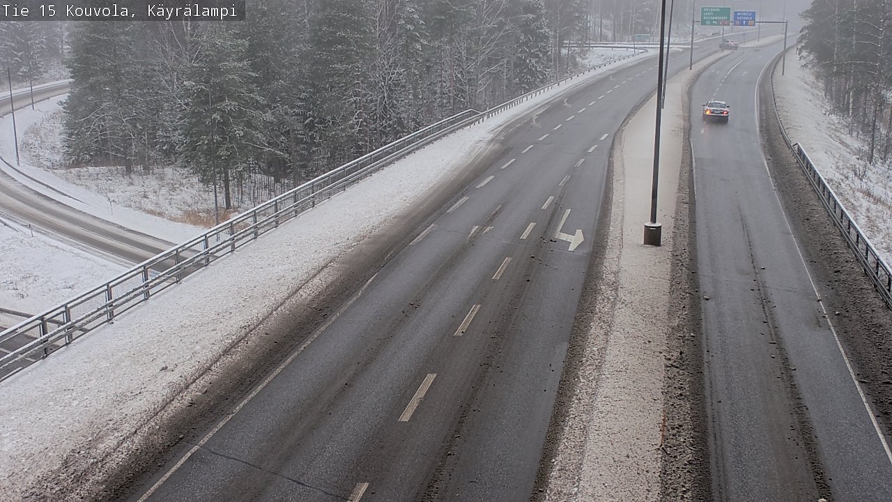 Weather Camera Image Väg 15 Kouvola, Käyrälampi, Kouvola, Kymenlaakso