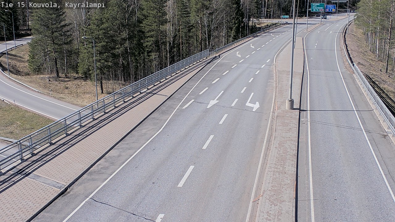 Kelikamerat Kuva Tie 15 Kouvola, Käyrälampi, Kouvola, Kymenlaakso