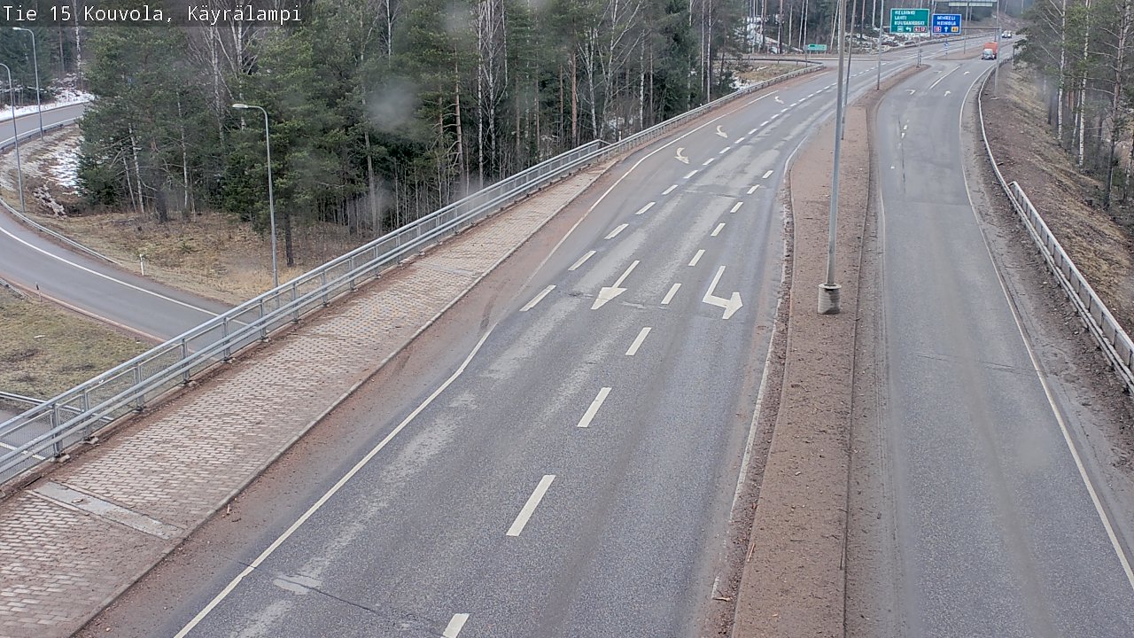 Weather Camera Image Road 15 Kouvola, Käyrälampi, Kouvola, Kymenlaakso