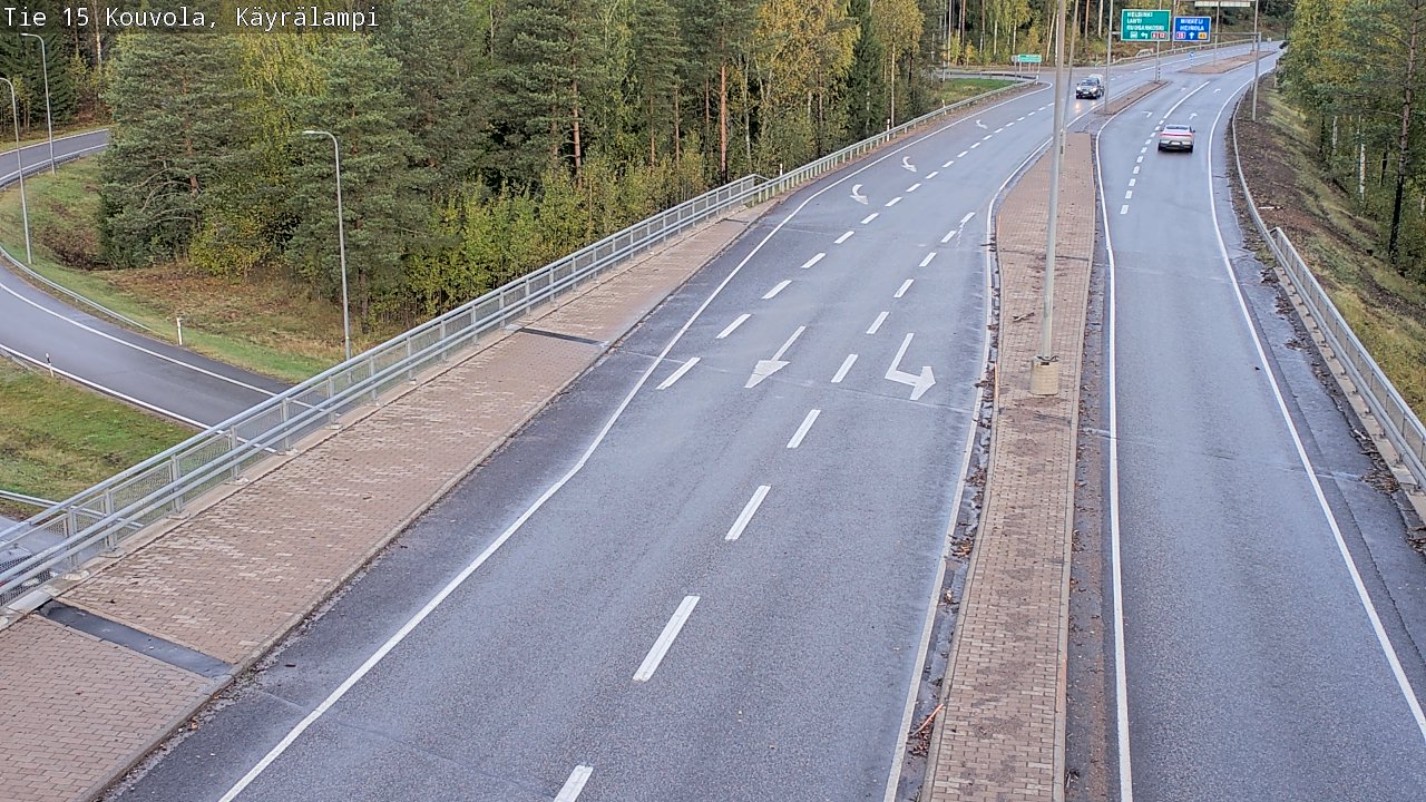 Weather Camera Image Road 15 Kouvola, Käyrälampi, Kouvola, Kymenlaakso