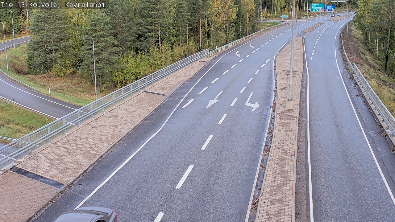 Weather Camera Image Road 15 Kouvola, Käyrälampi, Kouvola, Kymenlaakso