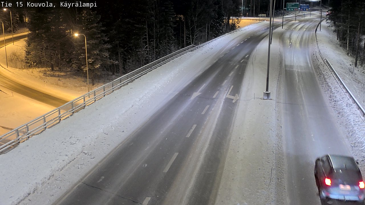 Weather Camera Image Road 15 Kouvola, Käyrälampi, Kouvola, Kymenlaakso