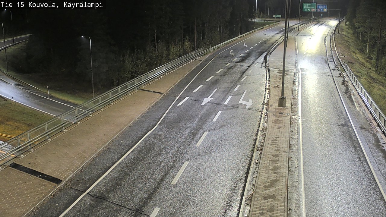 Weather Camera Image Road 15 Kouvola, Käyrälampi, Kouvola, Kymenlaakso