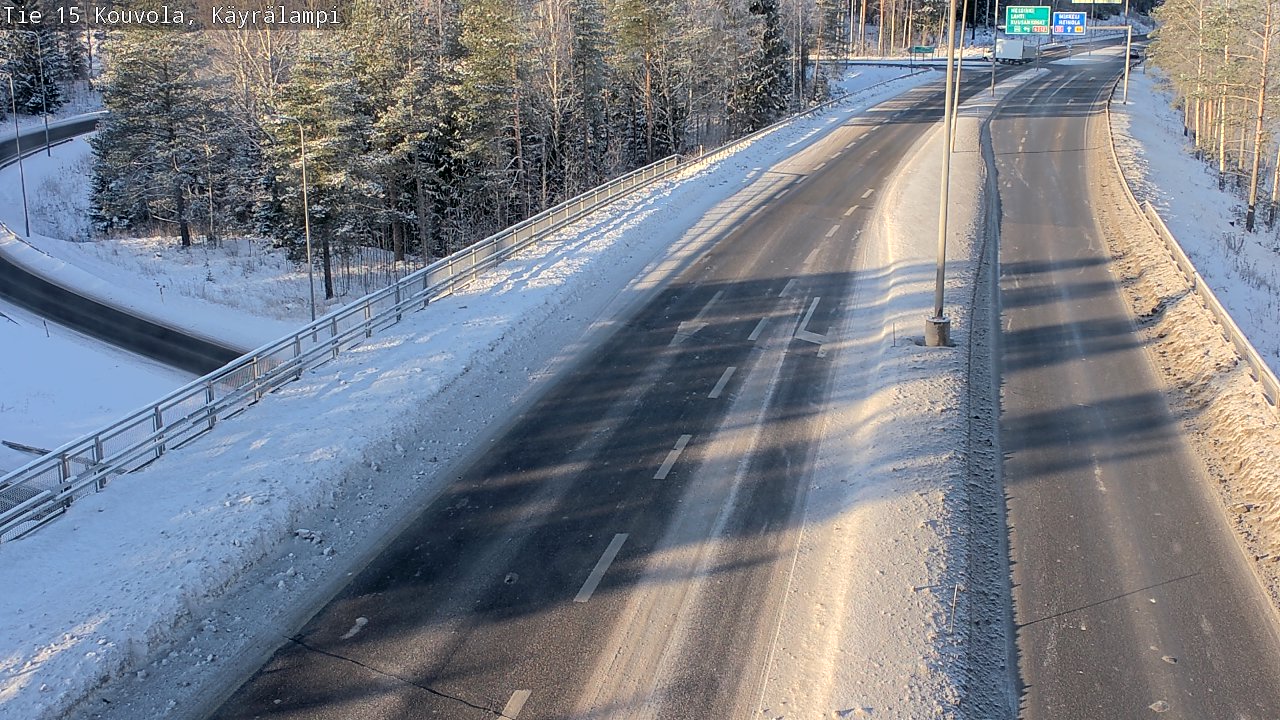Weather Camera Image Väg 15 Kouvola, Käyrälampi, Kouvola, Kymenlaakso