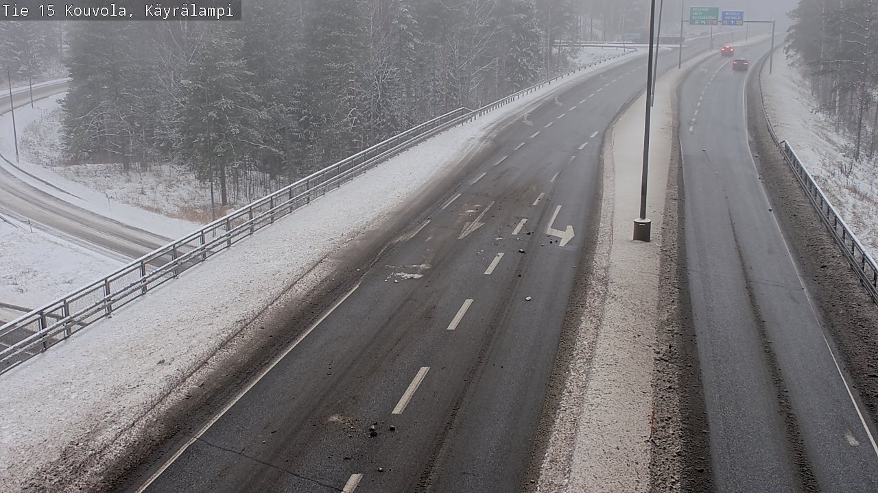 Weather Camera Image Väg 15 Kouvola, Käyrälampi, Kouvola, Kymenlaakso