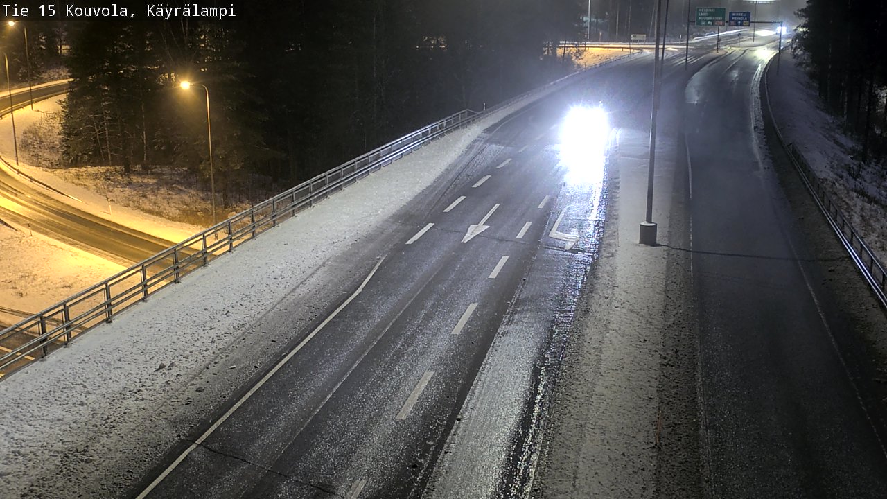 Weather Camera Image Väg 15 Kouvola, Käyrälampi, Kouvola, Kymenlaakso
