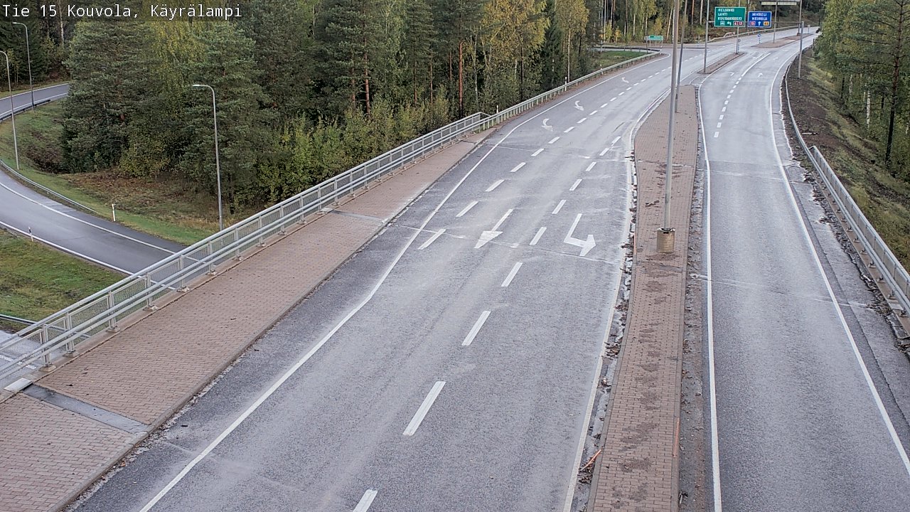 Weather Camera Image Road 15 Kouvola, Käyrälampi, Kouvola, Kymenlaakso