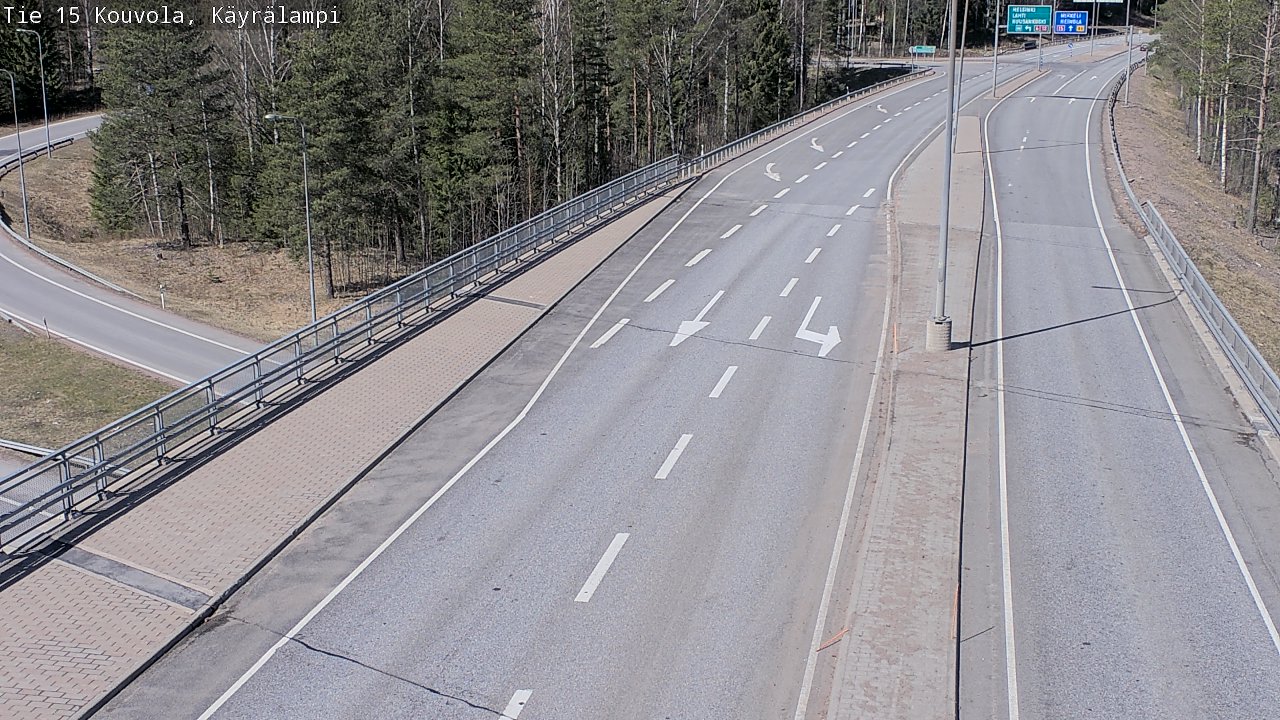 Kelikamerat Kuva Tie 15 Kouvola, Käyrälampi, Kouvola, Kymenlaakso
