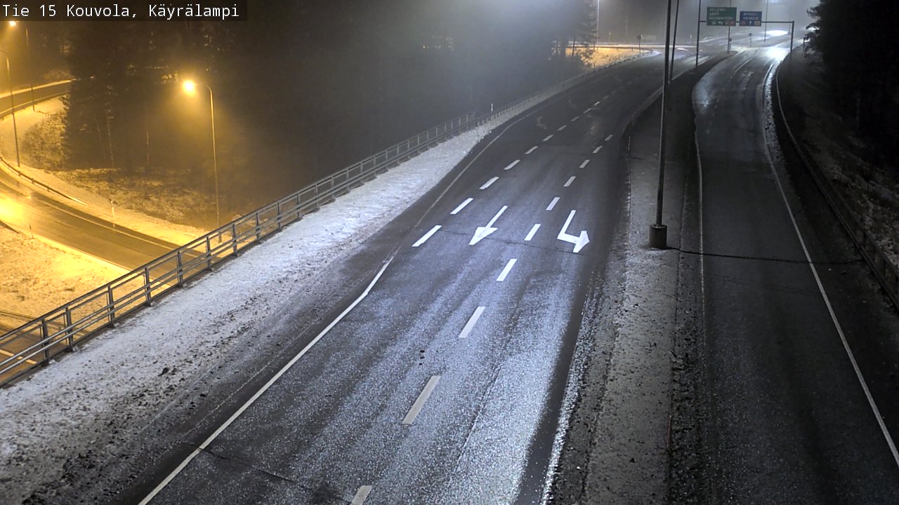 Weather Camera Image Väg 15 Kouvola, Käyrälampi, Kouvola, Kymenlaakso