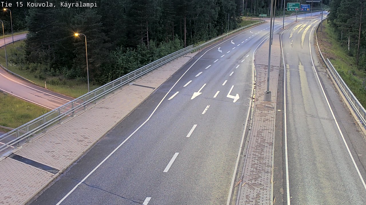 Kelikamerat Kuva Tie 15 Kouvola, Käyrälampi, Kouvola, Kymenlaakso