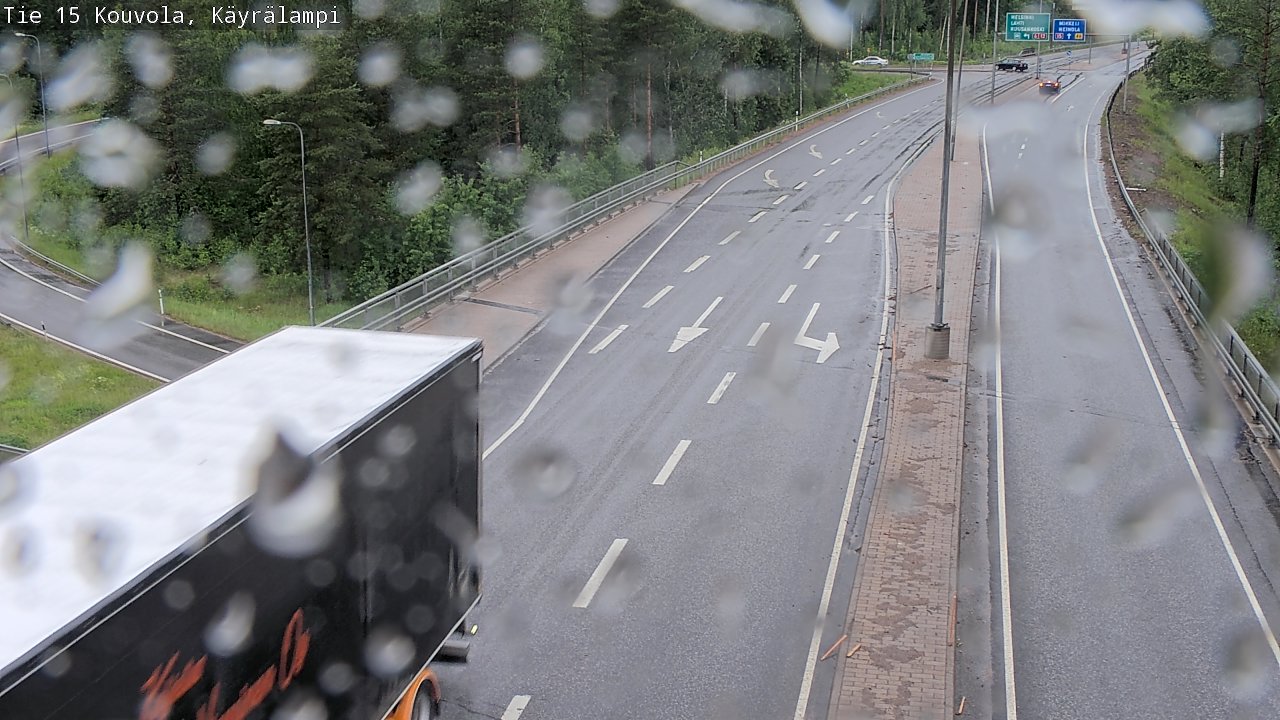 Weather Camera Image Road 15 Kouvola, Käyrälampi, Kouvola, Kymenlaakso