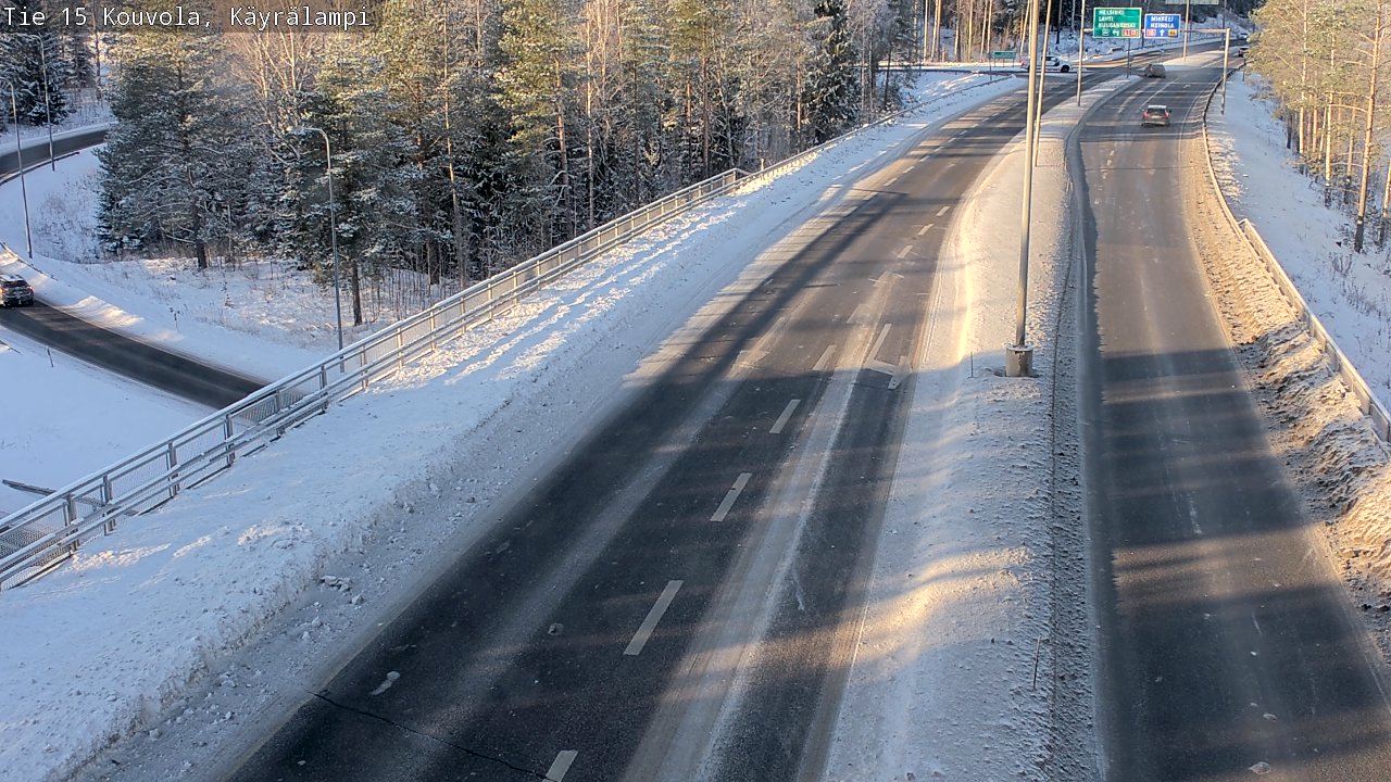 Weather Camera Image Väg 15 Kouvola, Käyrälampi, Kouvola, Kymenlaakso