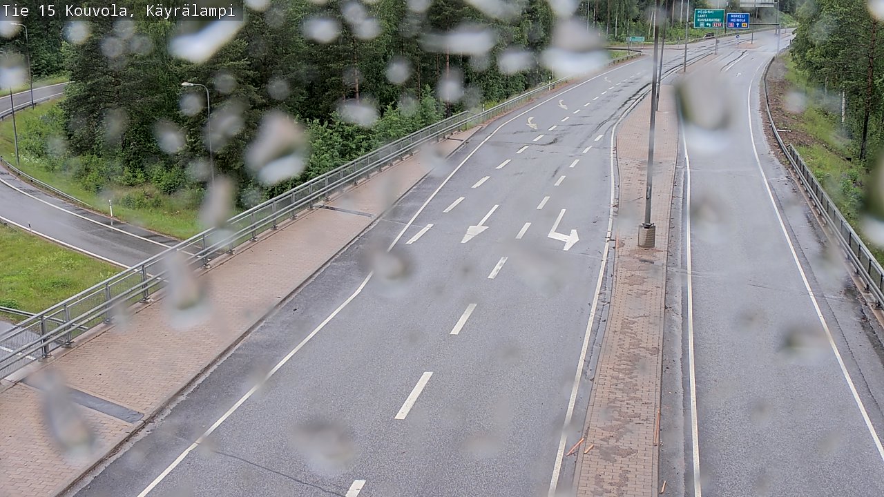 Weather Camera Image Road 15 Kouvola, Käyrälampi, Kouvola, Kymenlaakso