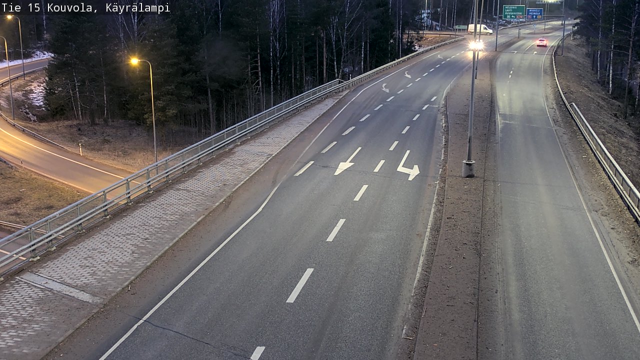 Weather Camera Image Road 15 Kouvola, Käyrälampi, Kouvola, Kymenlaakso
