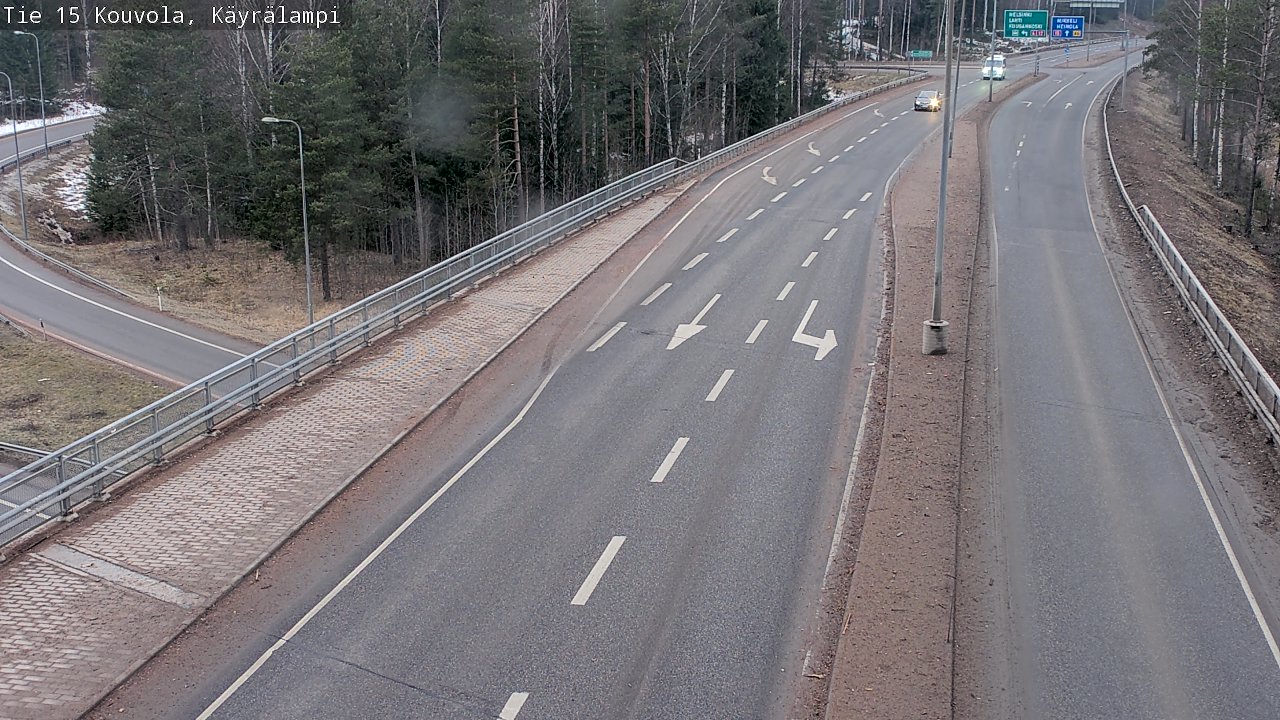 Weather Camera Image Road 15 Kouvola, Käyrälampi, Kouvola, Kymenlaakso