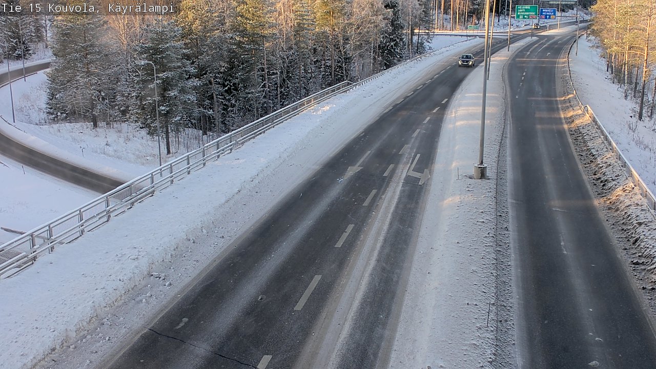 Weather Camera Image Väg 15 Kouvola, Käyrälampi, Kouvola, Kymenlaakso