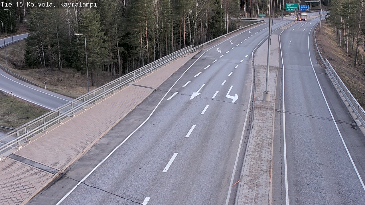 Weather Camera Image Road 15 Kouvola, Käyrälampi, Kouvola, Kymenlaakso