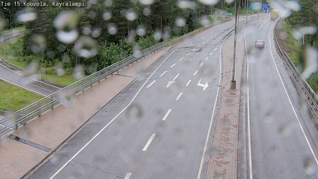 Weather Camera Image Road 15 Kouvola, Käyrälampi, Kouvola, Kymenlaakso