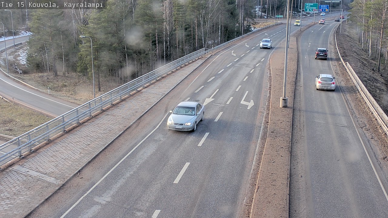 Weather Camera Image Road 15 Kouvola, Käyrälampi, Kouvola, Kymenlaakso