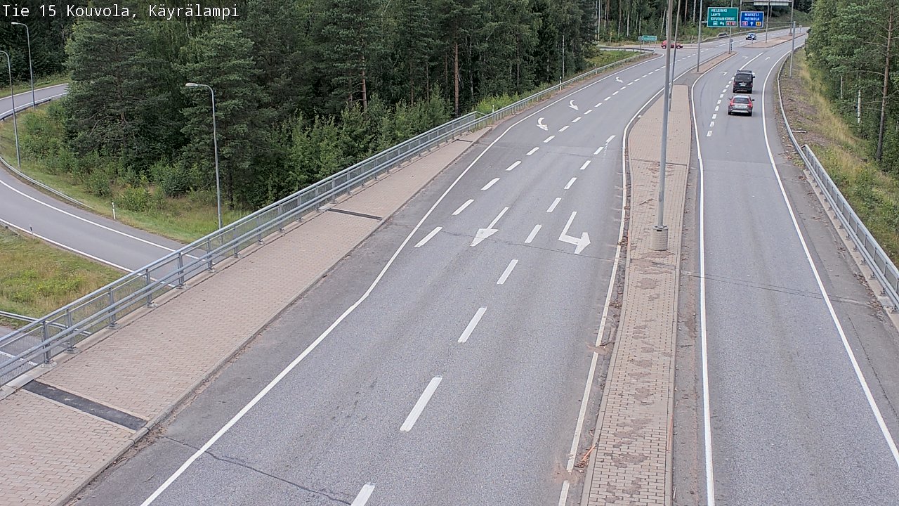 Weather Camera Image Road 15 Kouvola, Käyrälampi, Kouvola, Kymenlaakso