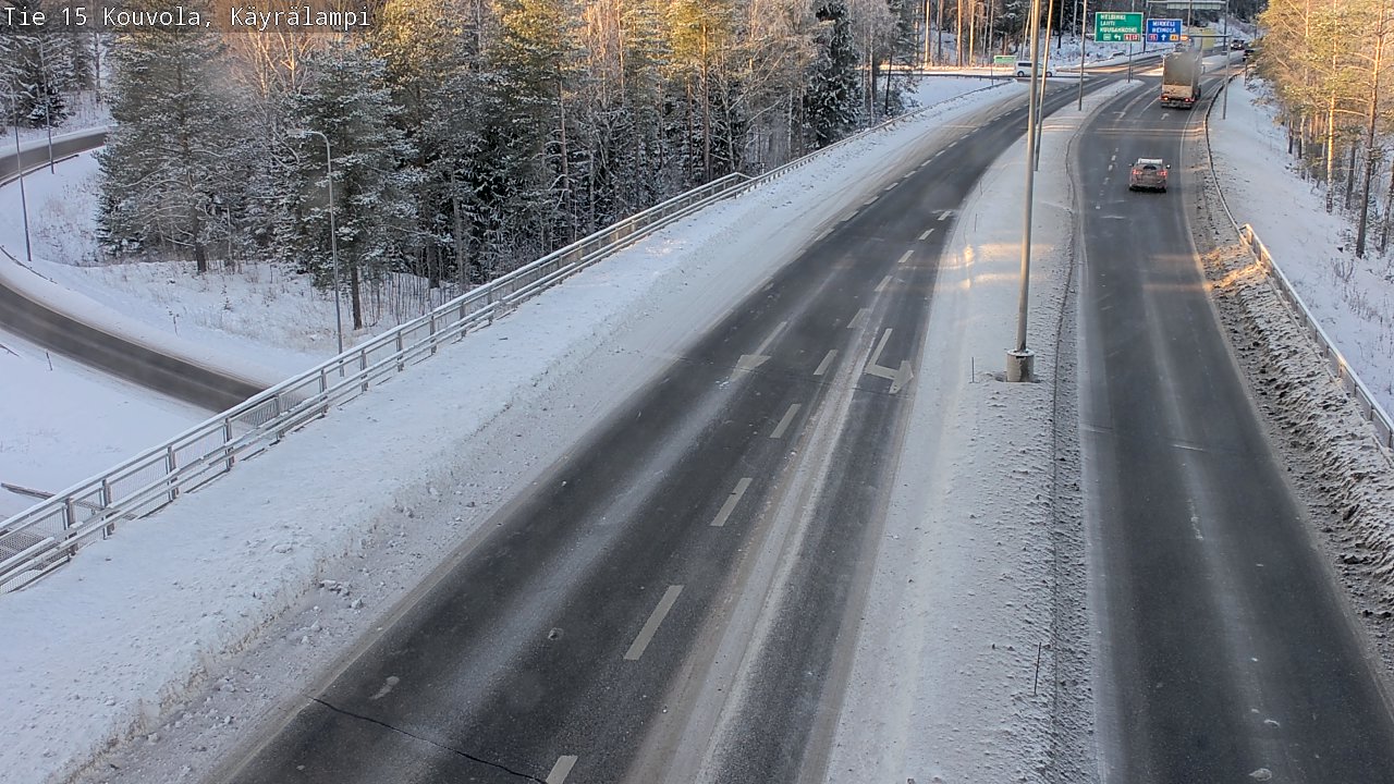 Weather Camera Image Väg 15 Kouvola, Käyrälampi, Kouvola, Kymenlaakso