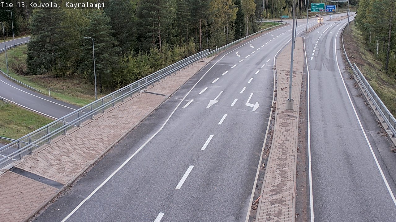 Weather Camera Image Road 15 Kouvola, Käyrälampi, Kouvola, Kymenlaakso