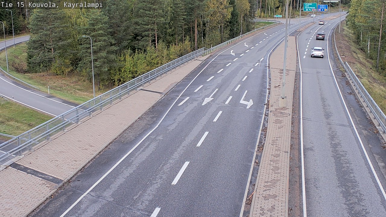 Weather Camera Image Road 15 Kouvola, Käyrälampi, Kouvola, Kymenlaakso