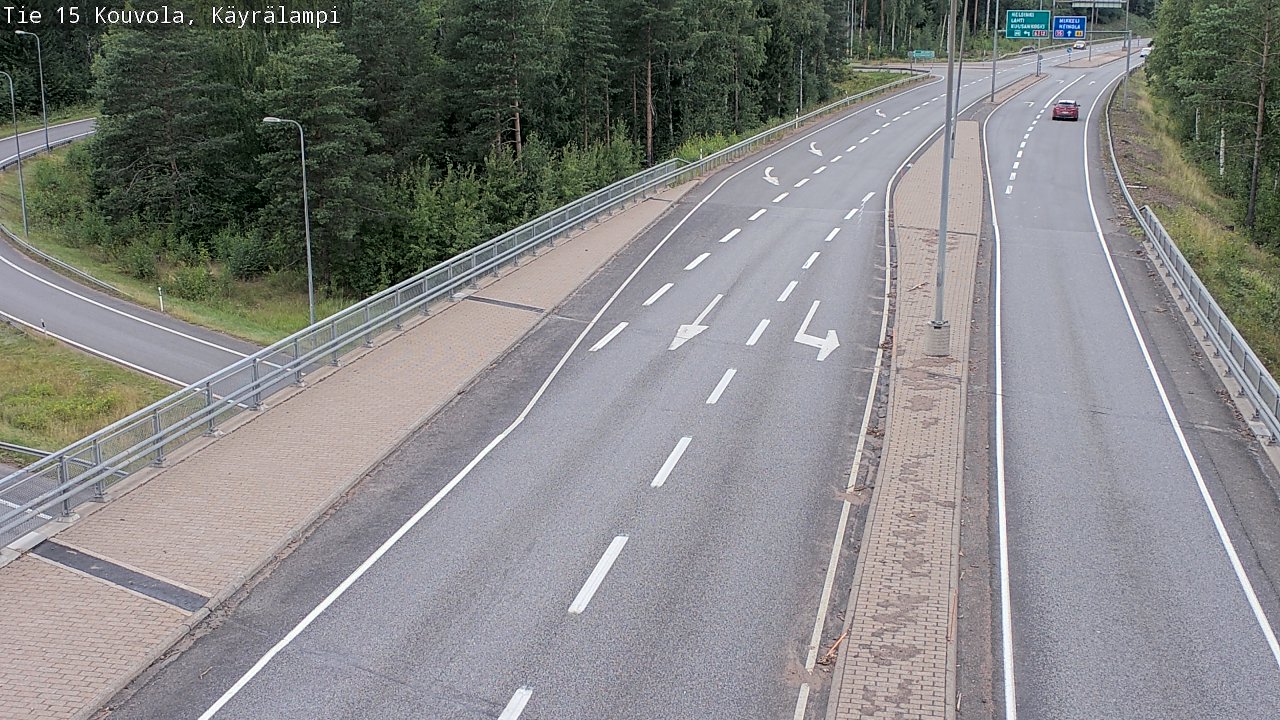 Weather Camera Image Road 15 Kouvola, Käyrälampi, Kouvola, Kymenlaakso