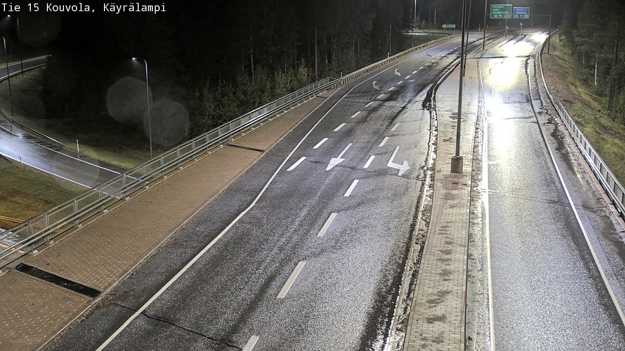 Weather Camera Image Road 15 Kouvola, Käyrälampi, Kouvola, Kymenlaakso