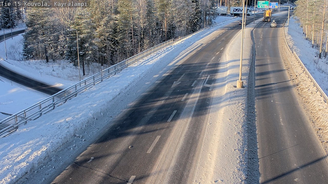 Weather Camera Image Väg 15 Kouvola, Käyrälampi, Kouvola, Kymenlaakso