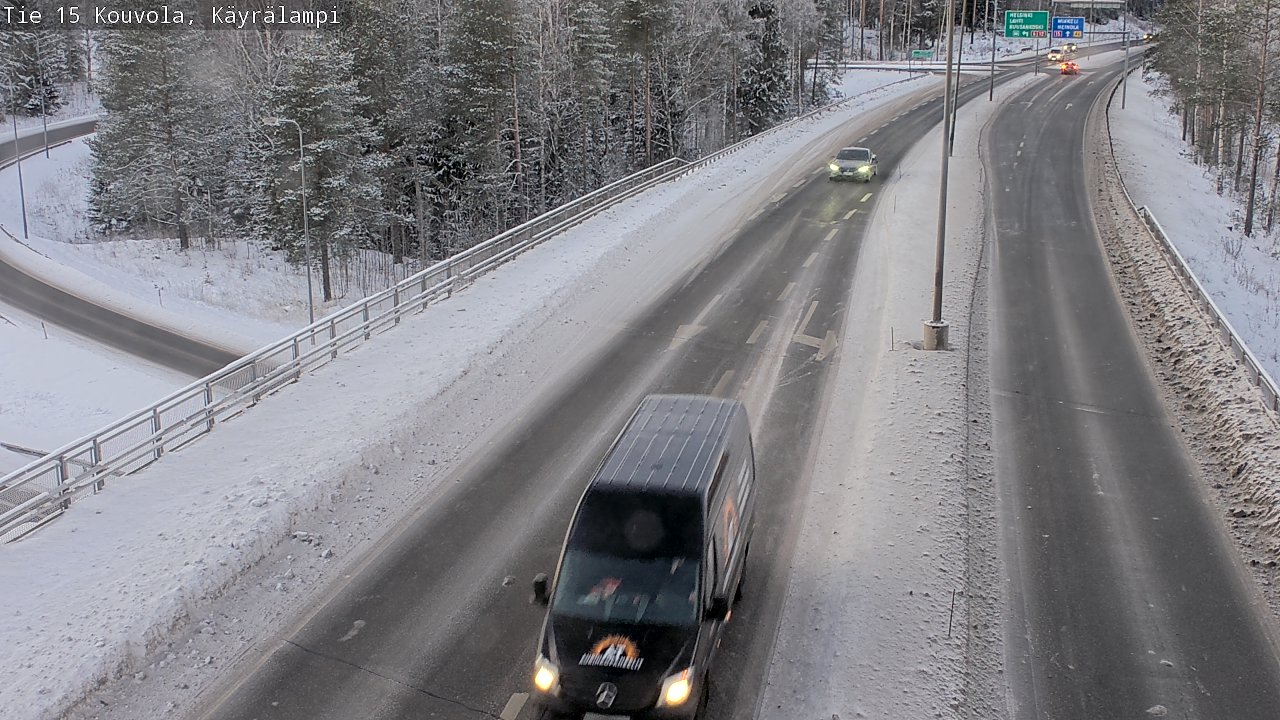 Weather Camera Image Road 15 Kouvola, Käyrälampi, Kouvola, Kymenlaakso
