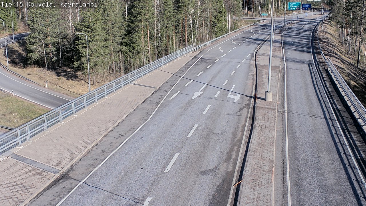 Kelikamerat Kuva Tie 15 Kouvola, Käyrälampi, Kouvola, Kymenlaakso