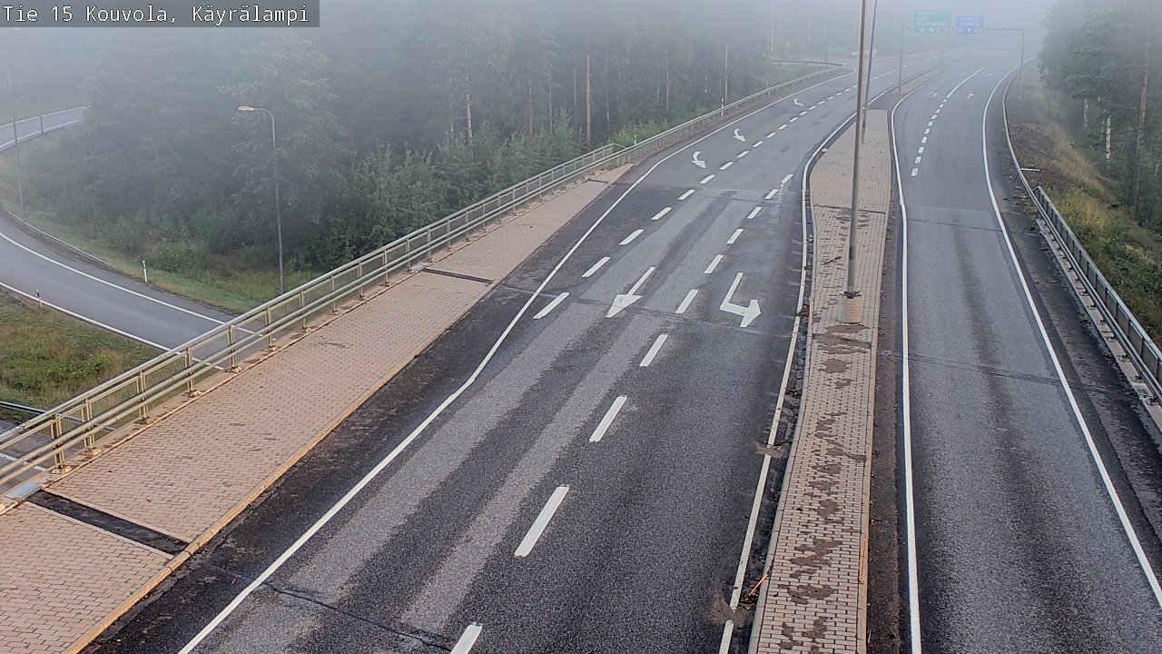 Weather Camera Image Road 15 Kouvola, Käyrälampi, Kouvola, Kymenlaakso