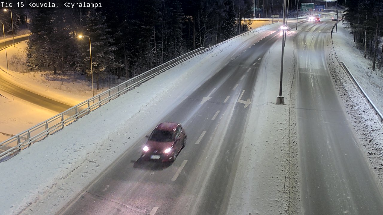 Weather Camera Image Road 15 Kouvola, Käyrälampi, Kouvola, Kymenlaakso