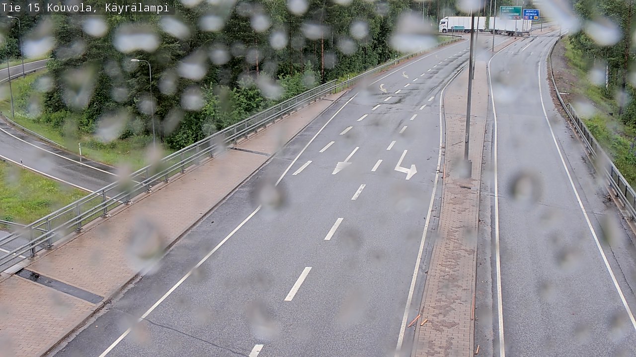 Weather Camera Image Road 15 Kouvola, Käyrälampi, Kouvola, Kymenlaakso