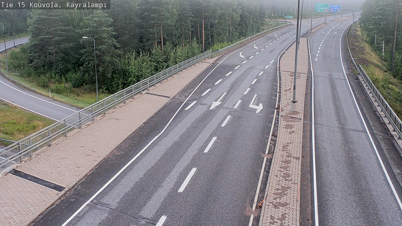 Weather Camera Image Road 15 Kouvola, Käyrälampi, Kouvola, Kymenlaakso