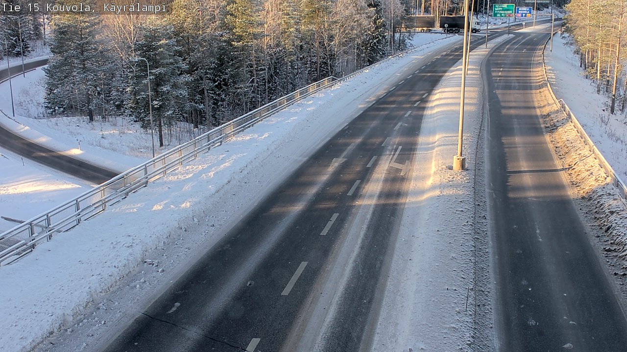 Weather Camera Image Väg 15 Kouvola, Käyrälampi, Kouvola, Kymenlaakso