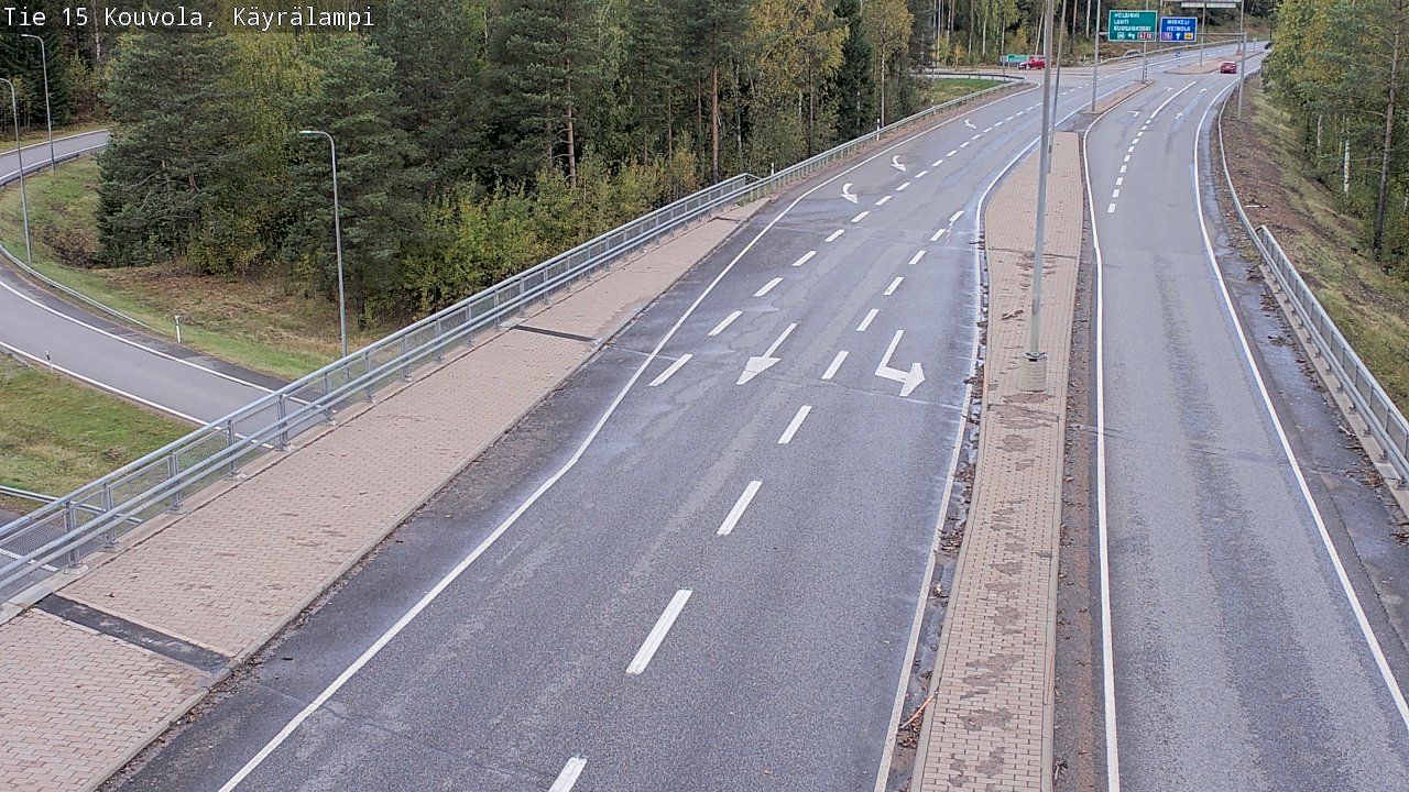 Weather Camera Image Road 15 Kouvola, Käyrälampi, Kouvola, Kymenlaakso