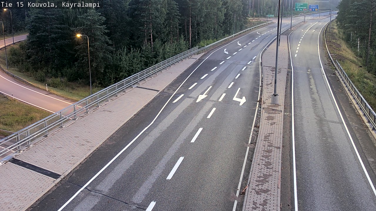 Kelikamerat Kuva Tie 15 Kouvola, Käyrälampi, Kouvola, Kymenlaakso