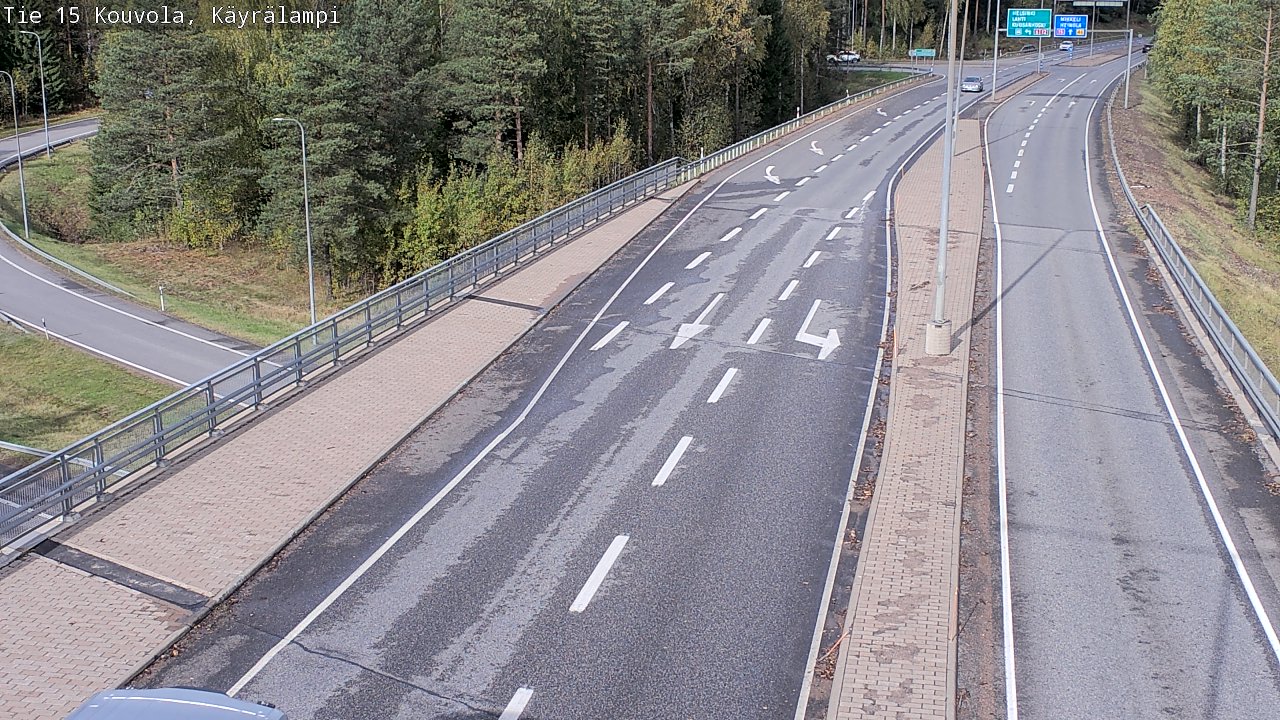 Weather Camera Image Road 15 Kouvola, Käyrälampi, Kouvola, Kymenlaakso